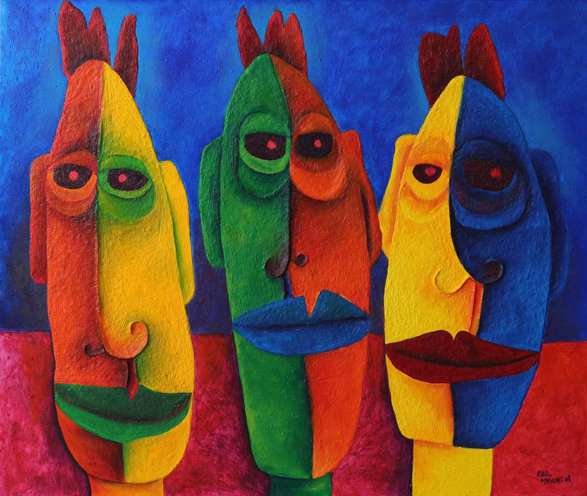 PaulMegensNL's tweet photo. Big 2008 painting 'the three heads' -> NFT.
Here: https://t.co/cmruuAI8HJ
.
.
https://t.co/cfAyka84gK
.
.
#nft #nftart #nftcollectible #nftcollectors #nftcommunity #painting #artmajeur #art #coolart #forsale #placeabid https://t.co/IXxJ25PPp1