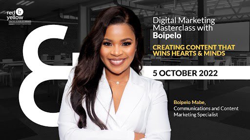 Authentic content marketing matters now more than ever as digital audiences and experiences evolve. 

I am excited to host the next Digital Marketing Masterclass at <a href="/RedAndYellowEd/">Red & Yellow School</a> on the topic: Creating Content that Wins Hearts &amp; Minds.

#Binspired #DigitalMarketing #Content