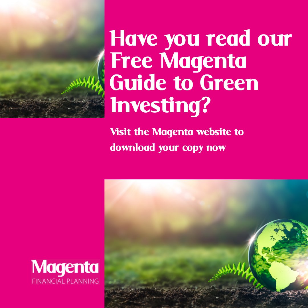 From here ow.ly/LLf450KOPHt you can download our free guide to ‘Green’ investments!

We'd love to know what you think of the guide, please do let us know in the comments below

#MagentaFP #FinancialPlanningUK #BridgendBusiness #PositiveImpactInvesting #GreenGuide