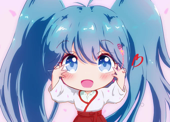ちび桜娘ちゃん、お迎えいただきましたぁ～(=゜ω゜)ノウニャンコもう少し続く【桜シリーズ】お付き合い頂けたら幸いです～(ノシ'ω')ノシッポバンバン!#NFTs 