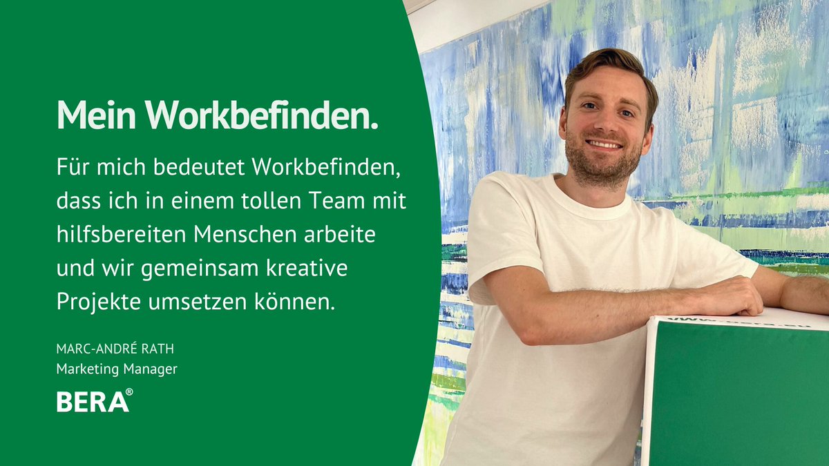 BERAGmbH's tweet photo. #Workbefinden hat viele Facetten – z.B. das angenehme Arbeiten und überzeugende #Benefits. Wir sehen es als wichtigen Teil unserer Verantwortung als Arbeitgeber, einen ganzheitlichen Blick auf das Wohlergehen unserer Mitarbeitenden zu haben. #beragmbh #jobs #besterarbeitgeber https://t.co/JHj7pS0Izy