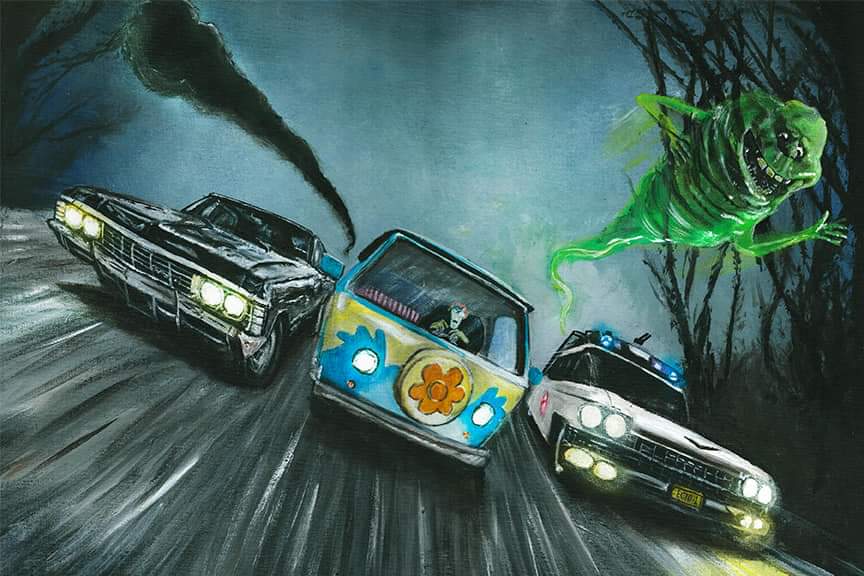 The ultimate in ghost busting gangs.
Supernatural
Scooby-Doo 
And
The original busters!!
#SuperNaturalSeries #ScoobyDoo #Ghostbusters