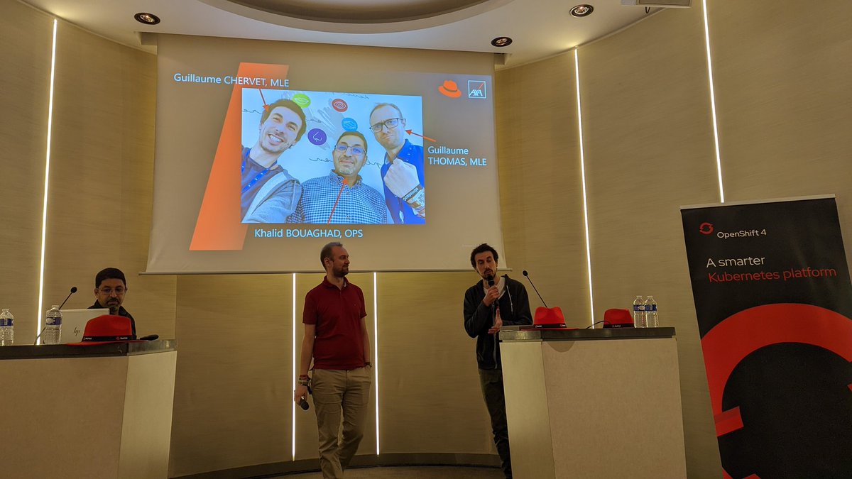 REX #devOps sur une application IA en container dans #azure avec <a href="/guiChervet/">Chervet Guillaume</a> <a href="/gthomasIT/">Guillaume Thomas (aka Chups)</a> Khalid Bouaghad #openshift #techday #axafrance