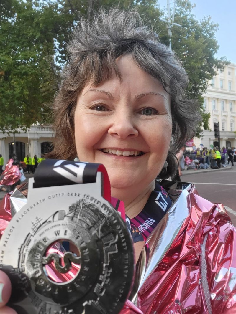 #CharityTuesday ❤️

Sarah ran a whopping 26.2 #miles in the #londonmarathon2022! 😮

If they were handing out #medals for #smiling the whole way around she would have come #first! 💪🥇

Well done Sarah on your epic #achievement! 

#HenshallsTeam 💙
#CancerSucks 😭
#Fundraising