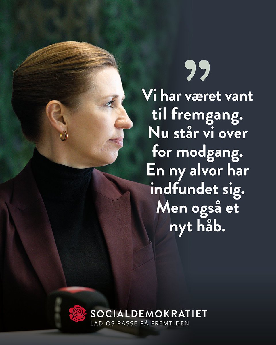 Spolitik's tweet photo. Sammen kan vi klare selv de største – og de sværeste – prøvelser.

#dkpol https://t.co/soRAv1nFmP