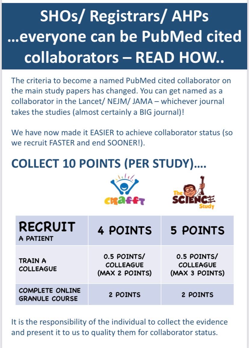 Dan Perry (@mrdanperry) on Twitter photo Hey <a href="/bota_uk/">BOTA</a> - Do you know how to become a collaborator on the most important studies in kids orthopaedics?
It’s easy (ish).
Help the <a href="/NIHRresearch/">National Institute for Health and Care Research</a> recovery by demonstrating the success of the <a href="/BritOrthopaedic/">BOA</a> & <a href="/RCSnews/">The Royal College of Surgeons of England</a> recruitment solution. Hey <a href="/bota_uk/">BOTA</a> - Do you know how to become a collaborator on the most important studies in kids orthopaedics?
It’s easy (ish).
Help the <a href="/NIHRresearch/">National Institute for Health and Care Research</a> recovery by demonstrating the success of the <a href="/BritOrthopaedic/">BOA</a> & <a href="/RCSnews/">The Royal College of Surgeons of England</a> recruitment solution.