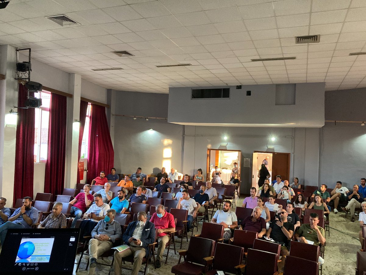 vegadapt's tweet photo. On 8th July, 2022, Prof. Dimitrios Savvas of #AUA Athens organized in Filiatra (GR), the conference " New precision technologies to optimize #fertilization and enhance #cropresilience". The  audience of over 100 participants included  growers, agronomists, and  professionals https://t.co/A4mOlY9B81