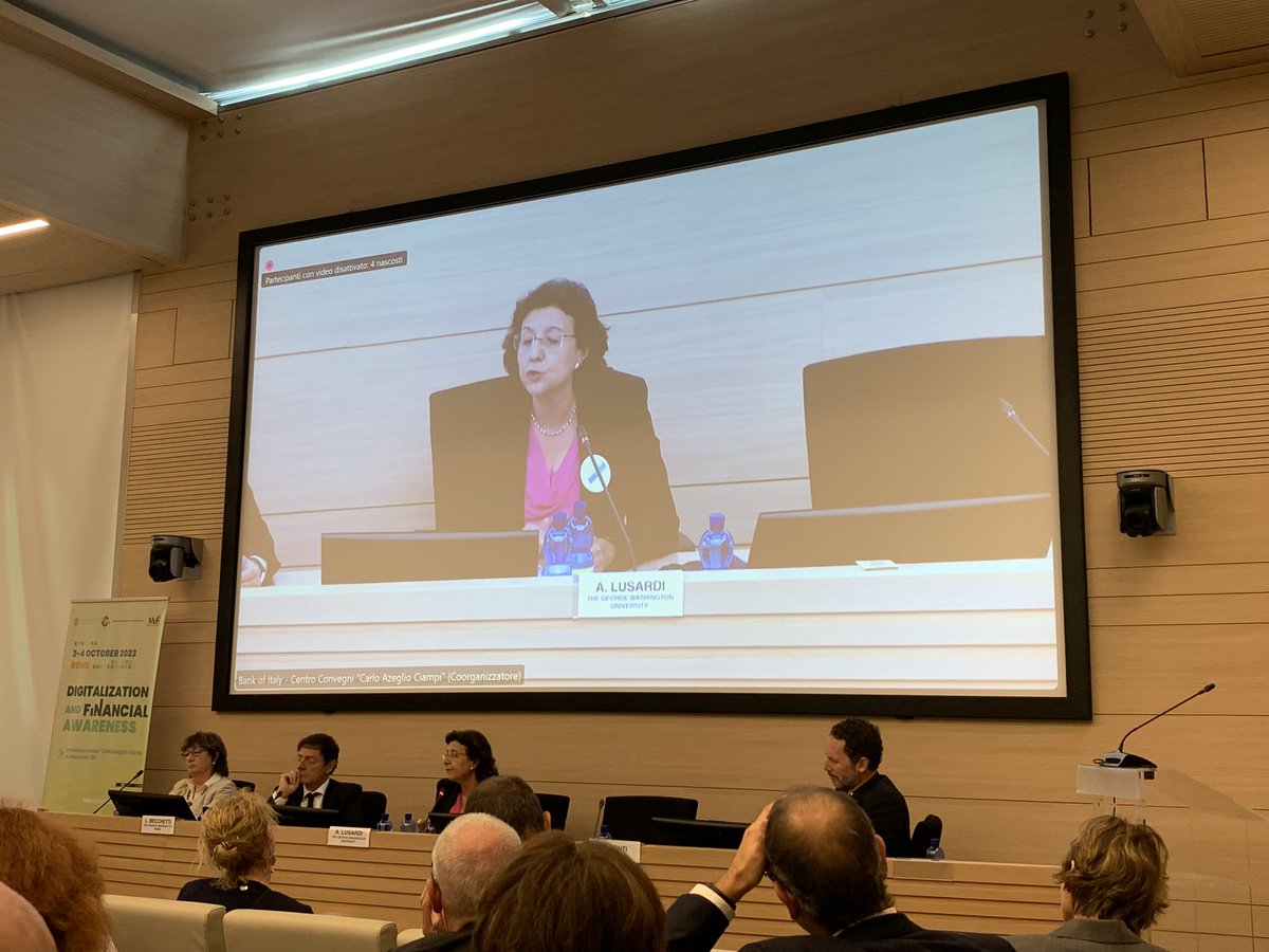 “Our research found that #FinancialEducation doesn’t cost very much but is very cost-effective”

<a href="/Dr_AnnaLusardi/">Annamaria Lusardi</a> (<a href="/ITAedufin/">Comitato EduFin</a>) at the conference “Digitalization and Financial Awareness”

#MdR #OttobreEdufin2022