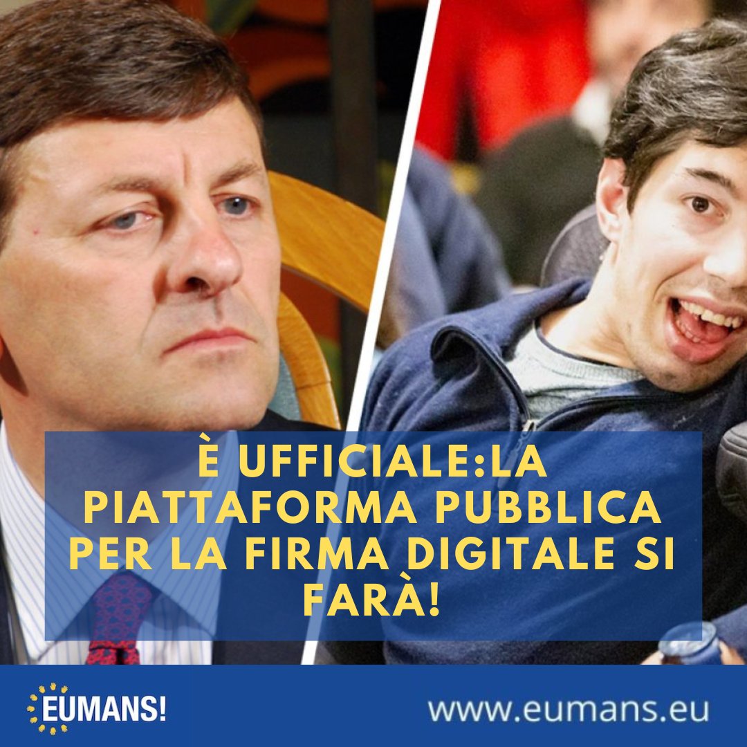Dopo due anni di mobilitazione in ogni sede ed ad ogni livello (e una condanna da parte dell'ONU!), finalmente l'Italia avrà la propria piattaforma pubblica per la #firmadigitale, un primo passo per rendere la #democrazia più accessibile a tutti e non solo ai #partiti politici.