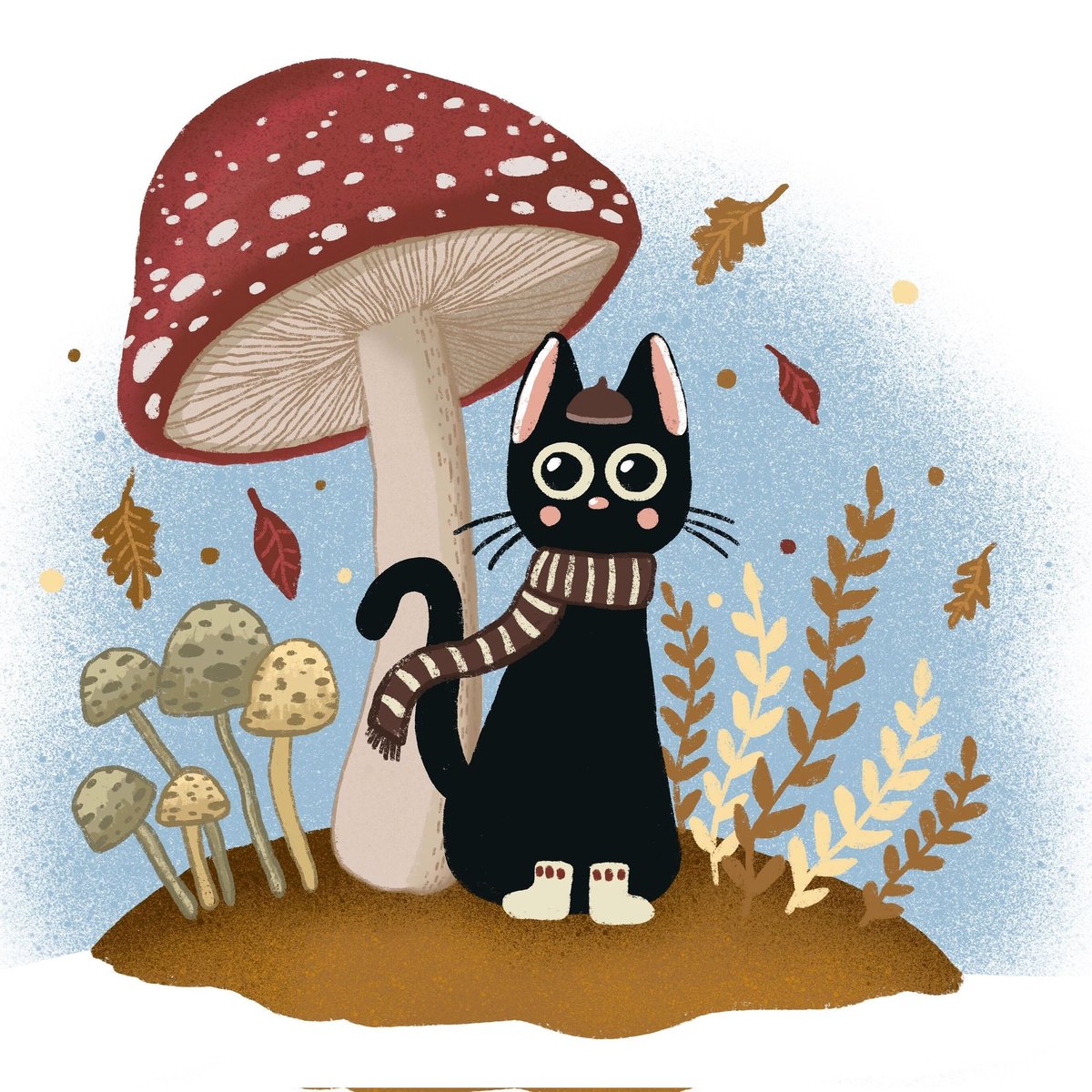 Have a magic autumn, #NFTCommmunity!
I hope you recognize Hayao Miyazaki style and <a href="/GhibliUSA/">Studio Ghibli</a>, maybe you can even reply with this cat's name...

#NFTartwork #nftarti̇st