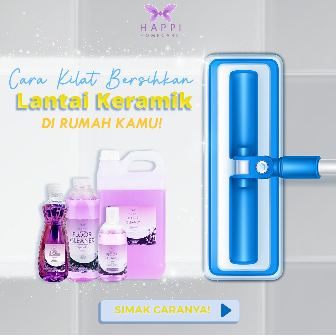 happihomecare's tweet image. Mengepel lantai menjadi rutinitas untuk menjaga kebersihan rumah yang harus dilakukan setiap hari.

Dan berbeda jenis lantai berbeda pula cara membersihkannya, maka dari itu #minhomie bawa #minitips " Cara Kilat  Bersihkan Lantai Keramik "yang bisa kamu simak semoga bermanfaat😊