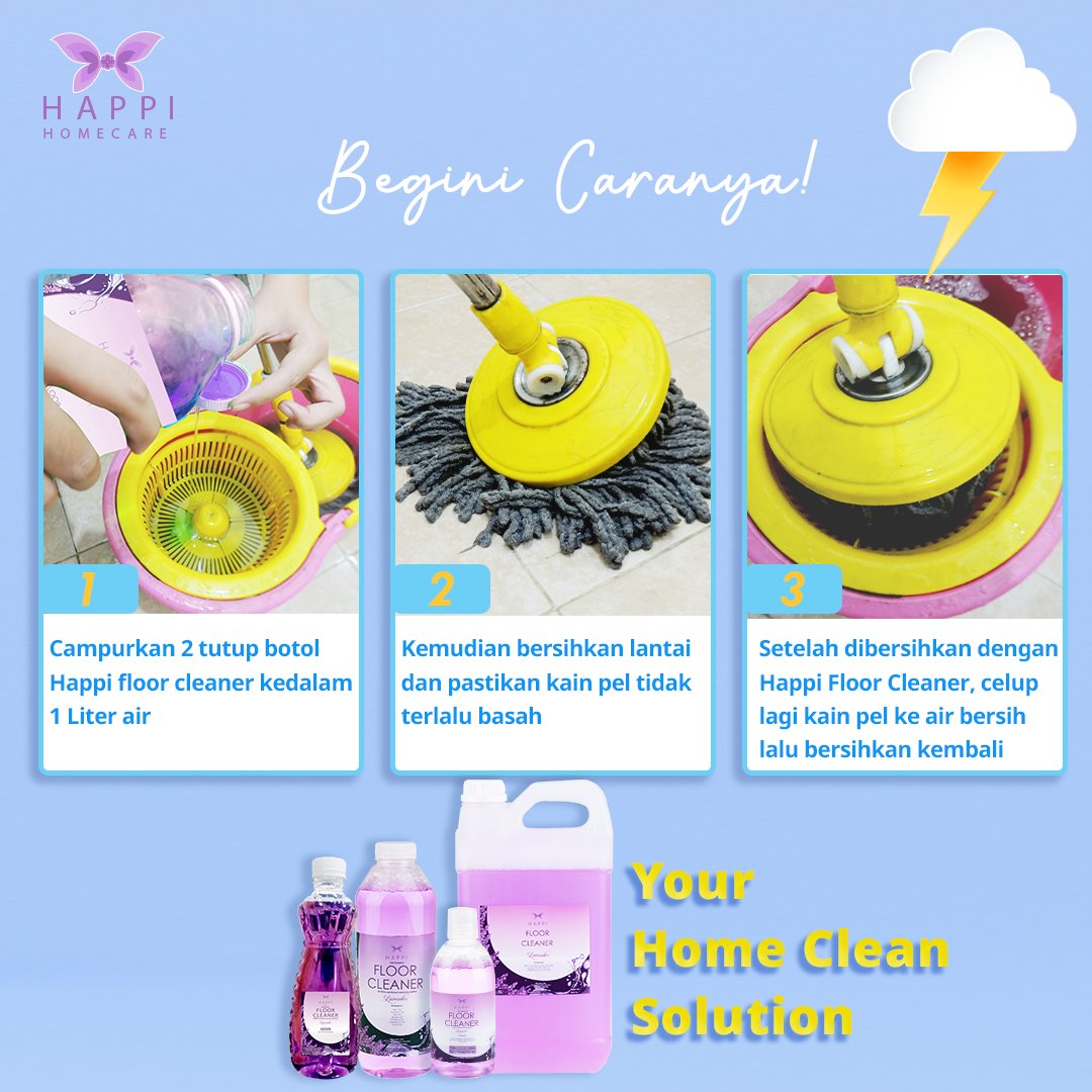 happihomecare's tweet image. Mengepel lantai menjadi rutinitas untuk menjaga kebersihan rumah yang harus dilakukan setiap hari.

Dan berbeda jenis lantai berbeda pula cara membersihkannya, maka dari itu #minhomie bawa #minitips " Cara Kilat  Bersihkan Lantai Keramik "yang bisa kamu simak semoga bermanfaat😊