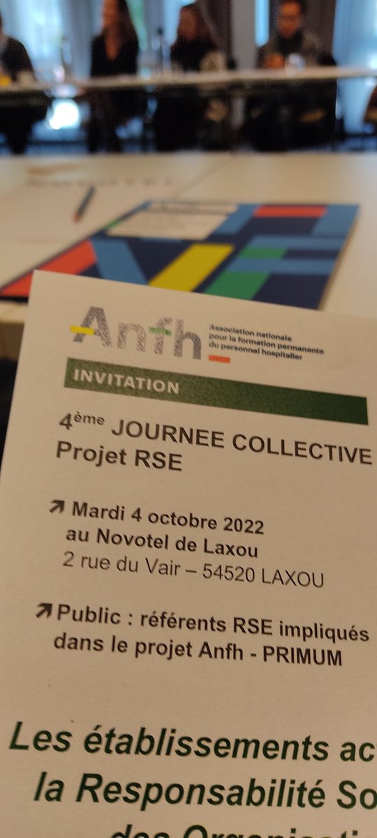 4e journée collective d'accompagnement #RSE sur l'#eau. Des échanges constructifs autour de ce thème d'actualité avec les représentants d'une dizaine d'établissements parties au projet dont <a href="/CHRU_de_Nancy/">CHRU de Nancy</a> <a href="/cpnlaxou/">Centre Psychothérapique de Nancy - CPN</a> et <a href="/AgencePrimum/">Agence Primum</a> <a href="/hydreos/">HYDREOS</a>. <a href="/ANFH_/">ANFH</a> <a href="/ars_grand_est/">ARS Grand Est</a>