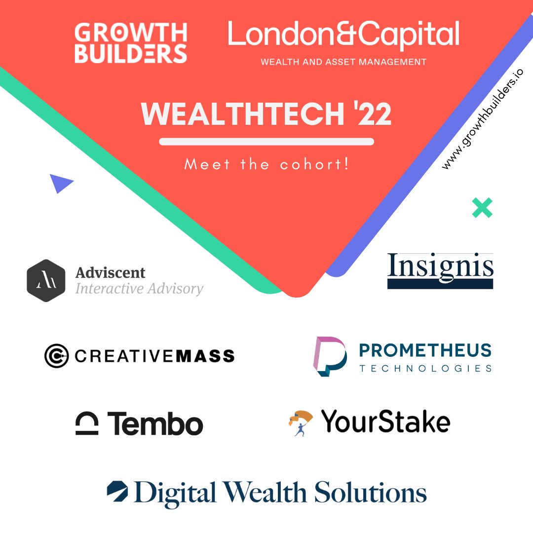 We are proud to be a member of GrowthBuilder’s Wealthtech ’22 Sprint cohort alongside 6 other amazing scale-ups looking to supercharge growth.