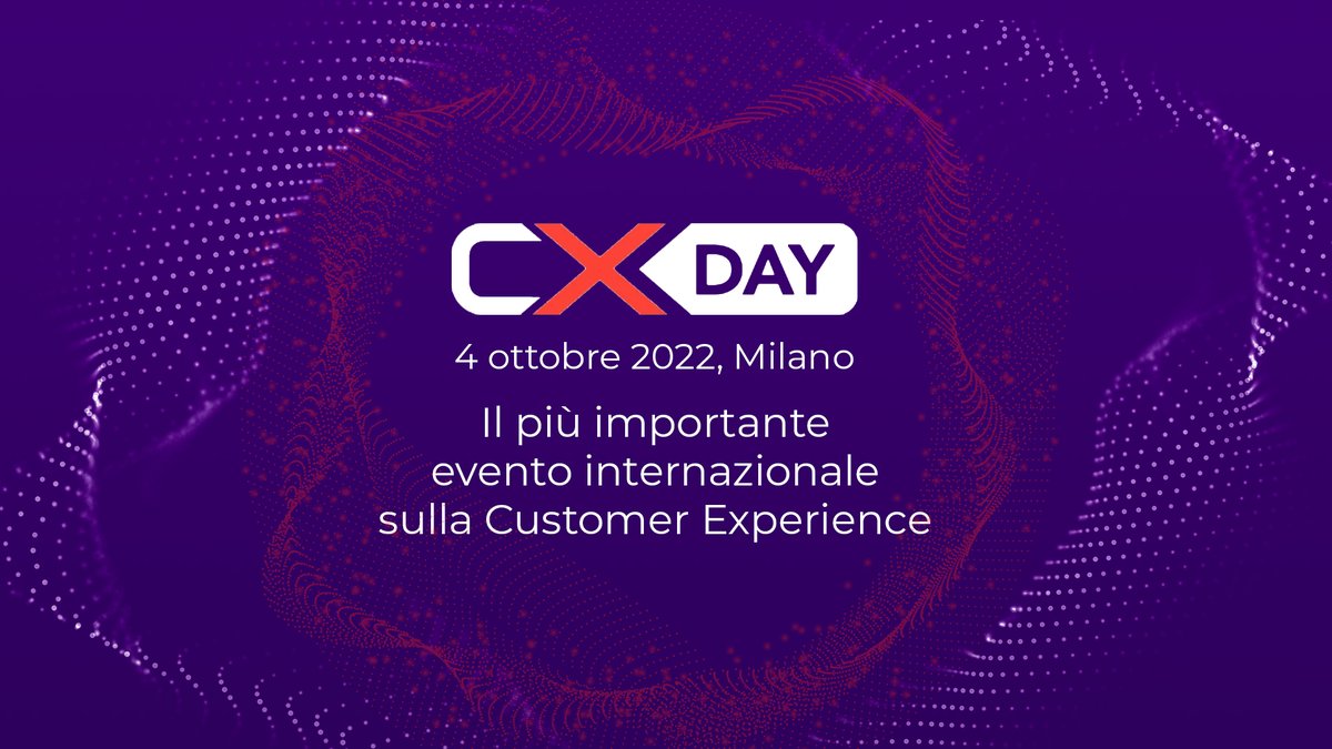 #CXDay2022: live streaming dall'Enterprise Hotel di #Milano 👉 bit.ly/3EeVIQ0

#CX #CXDay #CustomerExperience