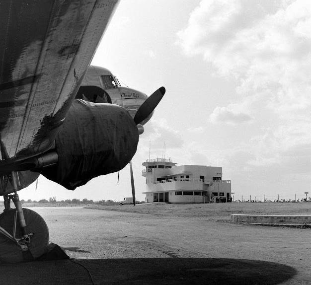 Aircraft 'Chand Bibi' parked at #Begumpet #airport in 1940s. One of the ships (now decommissioned) of Coast Guard was also named after Chand Bibi of Adil Shahi dynasty. #Hyderabad #history #aircraft