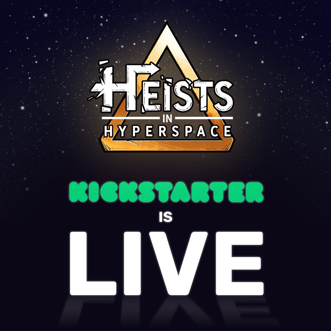 timeloopgames's tweet photo. Heists in Hyperspace is NOW LIVE on Kickstarter! 
Back our project today: https://t.co/M8aop6HF2u

#HeistsInHyperspace #Kickstarter #boardgames #cardgames #crowdfunding #crowdfundingcampaign https://t.co/aXOEmsatdK