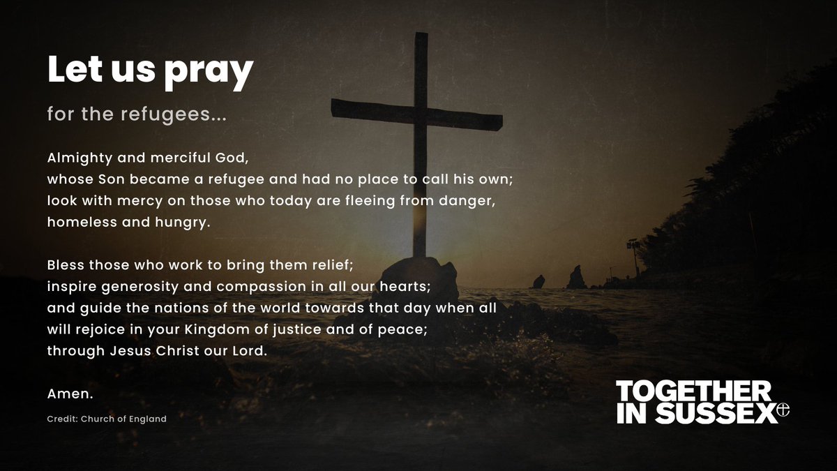 Join us as we pray for refugees...