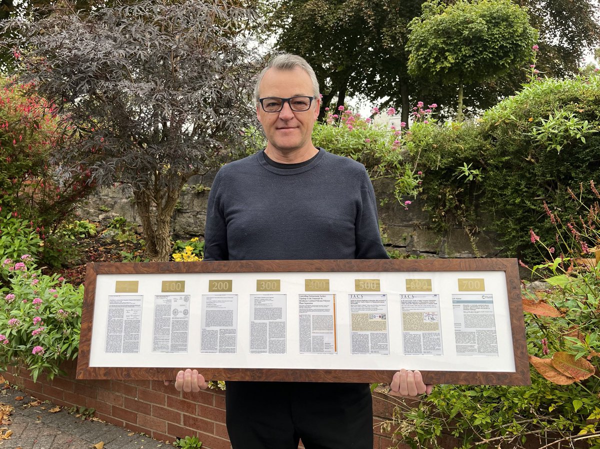 ArmesGroup's tweet photo. Thanks to Adam Czajka and the group for this memento of the Armes team 700th paper! #60thbirthdaygift https://t.co/GyNC4HZ8Us