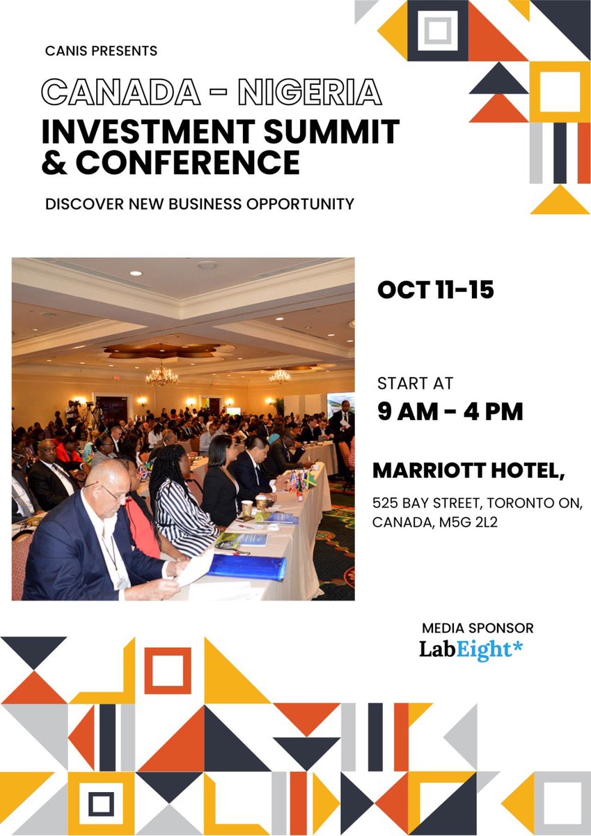 LabEightTech's tweet image. We're looking forward to being part of the investment and business summit hosted by CANIS on 11-15 oct 2022

Register here to participate: lnkd.in/e8tzkNgH