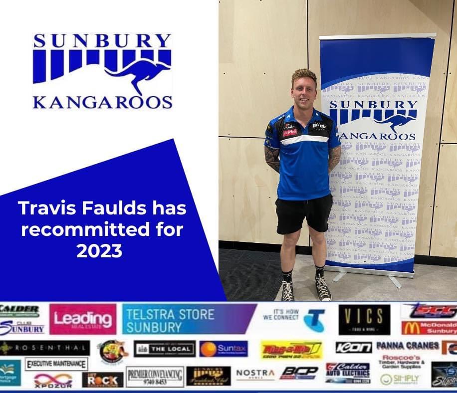 SKFNC's tweet photo. The Sunbury Kangaroos are thrilled to announce that Travis is back next year. After winning the reserves best and fairest in 2021, Travis backed it up this year. He came into the seniors in round four when COVID and injures hit, before holding his spot for the rest of the year. https://t.co/iR3koTl8Vx