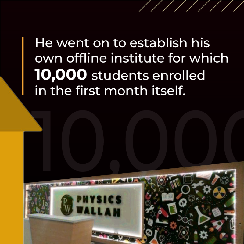 YourStoryCo's tweet photo. .@PhysicswallahAP is the teacher everyone loves. He’s the Robin Hood Pandey of edtech, democratising education by breaking financial &amp; social barriers.

When a ‘big edtech player’ tried to buy him off, he went on YouTube &amp; said, he’s not for sale! Today, he is a unicorn founder.