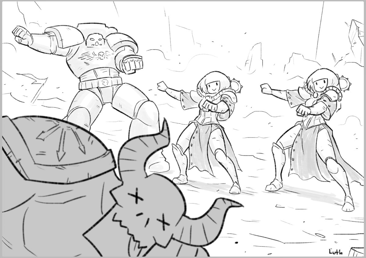 Im-pe-rium girls 
We're unforgettable.

Faith and fire
Ceramite on top

Holy flames so hot
We'll melt your heresy

Ooh oh ooh
Ooh oh ooh