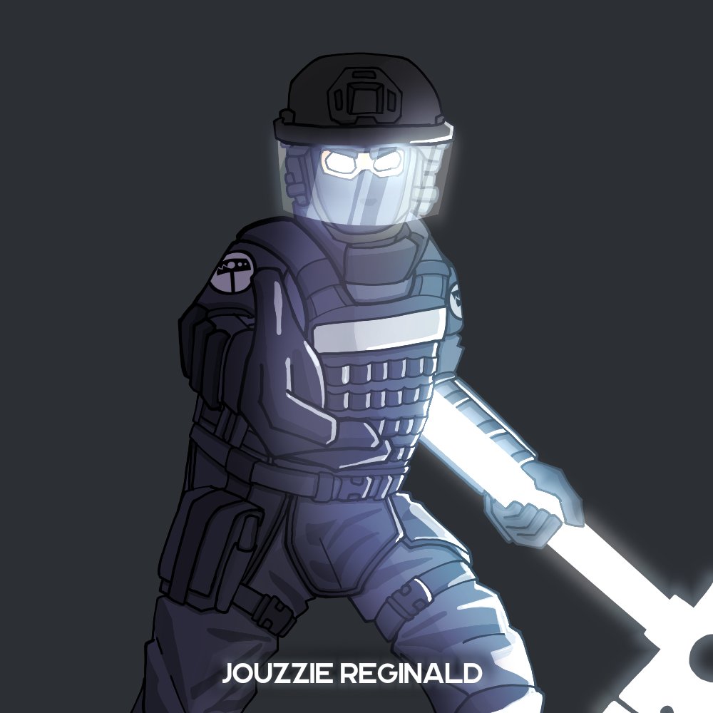 jouzzie's tweet photo. MTF NU-7 (Hammer Down) OC name Galigator Maximus #SCPFoundation #SCPTOBER2022 #SCP #mobiletaskforce #soldier https://t.co/YjuMmkSiU1