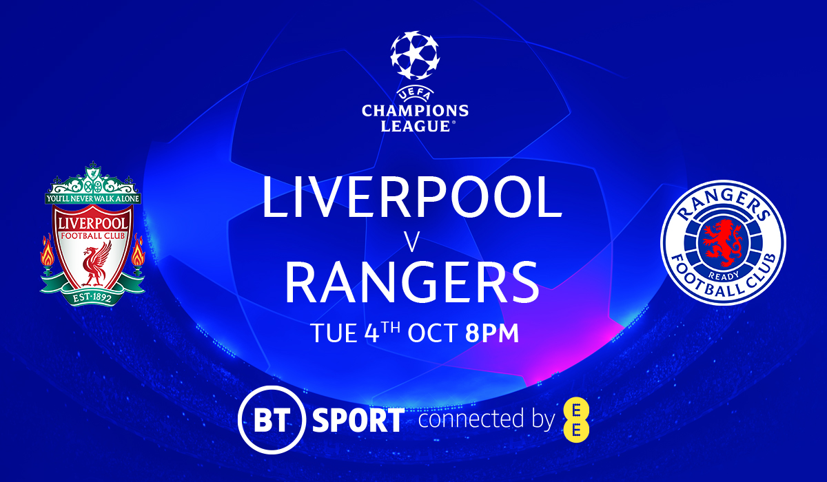 Watch Liverpool v Rangers live on BT sports tonight in Refresh Sports Bar, Willow Court. Enjoy a pint or a bite to eat, or both!