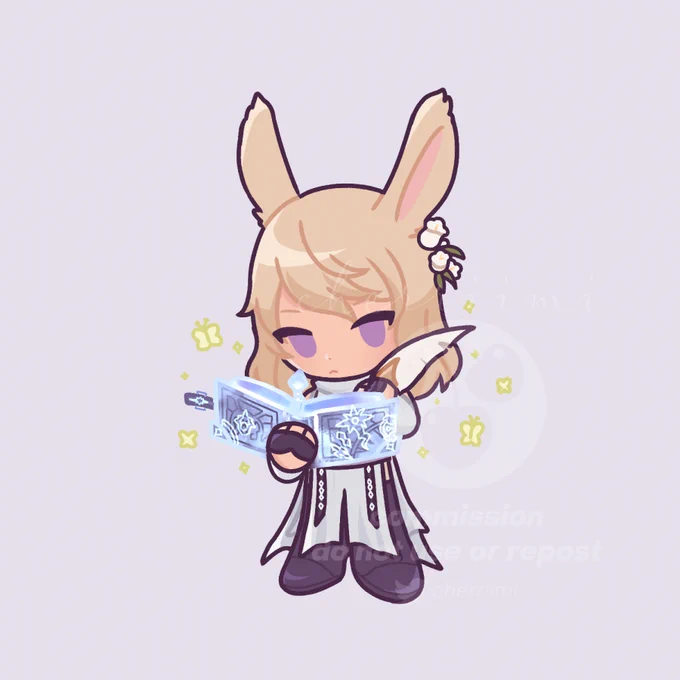  commissions open! slots for parfait and 3 slots for little beans now available on kofi! 