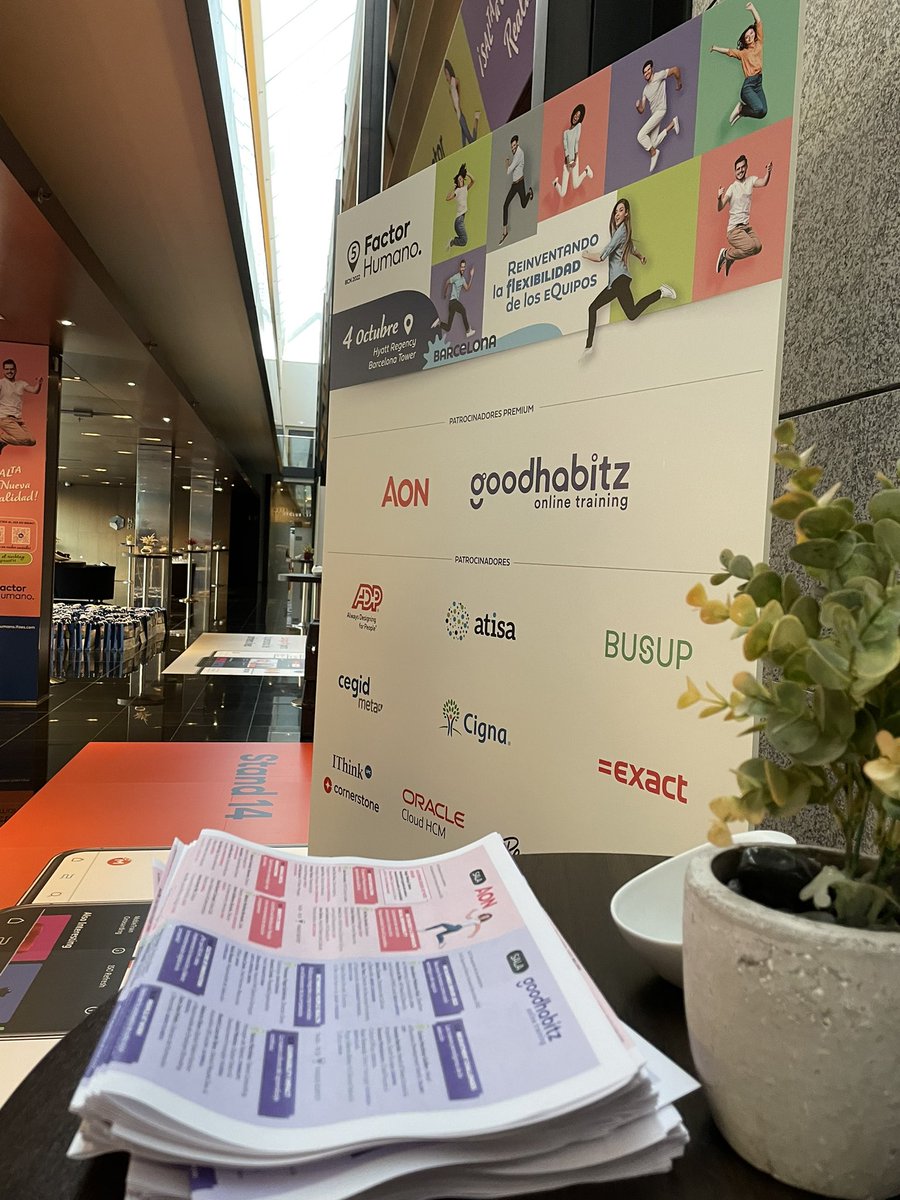 FactorHumano_es's tweet photo. ¡Llegó el día! 🥳 todo listo para abrir las puertas de esta #5edicion de #CongresoFH en Barcelona.
Recuerda traer tu acreditación impresa ☺️ https://t.co/MHXgkHDxrV