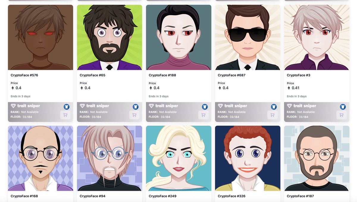 Cryptoface is the Mii of NFTs!
