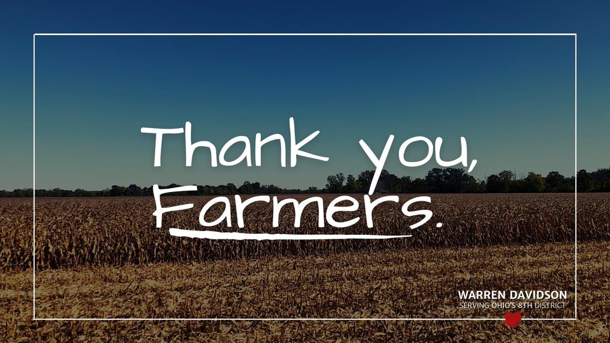 As the fall harvest begins, thank you to our #OH08 farmers for working hard to serve our communities.