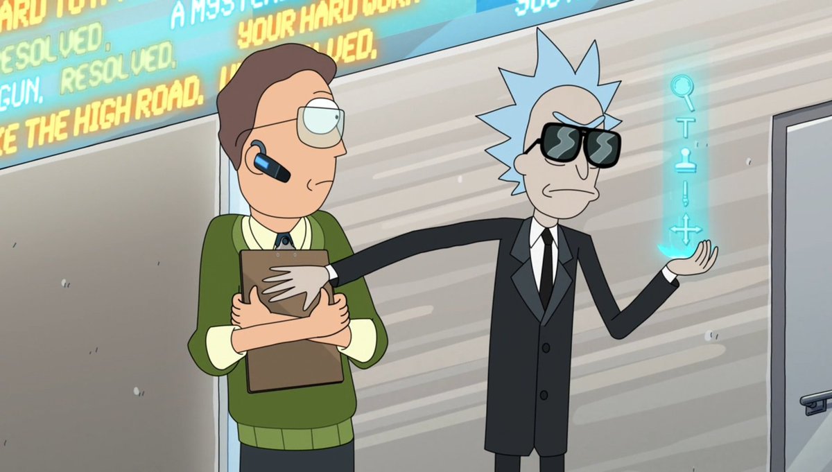 in conclusion, the level of simping for rick sanchez is directly proportional to the amount of tech and cybernetic enhancements he utilizes