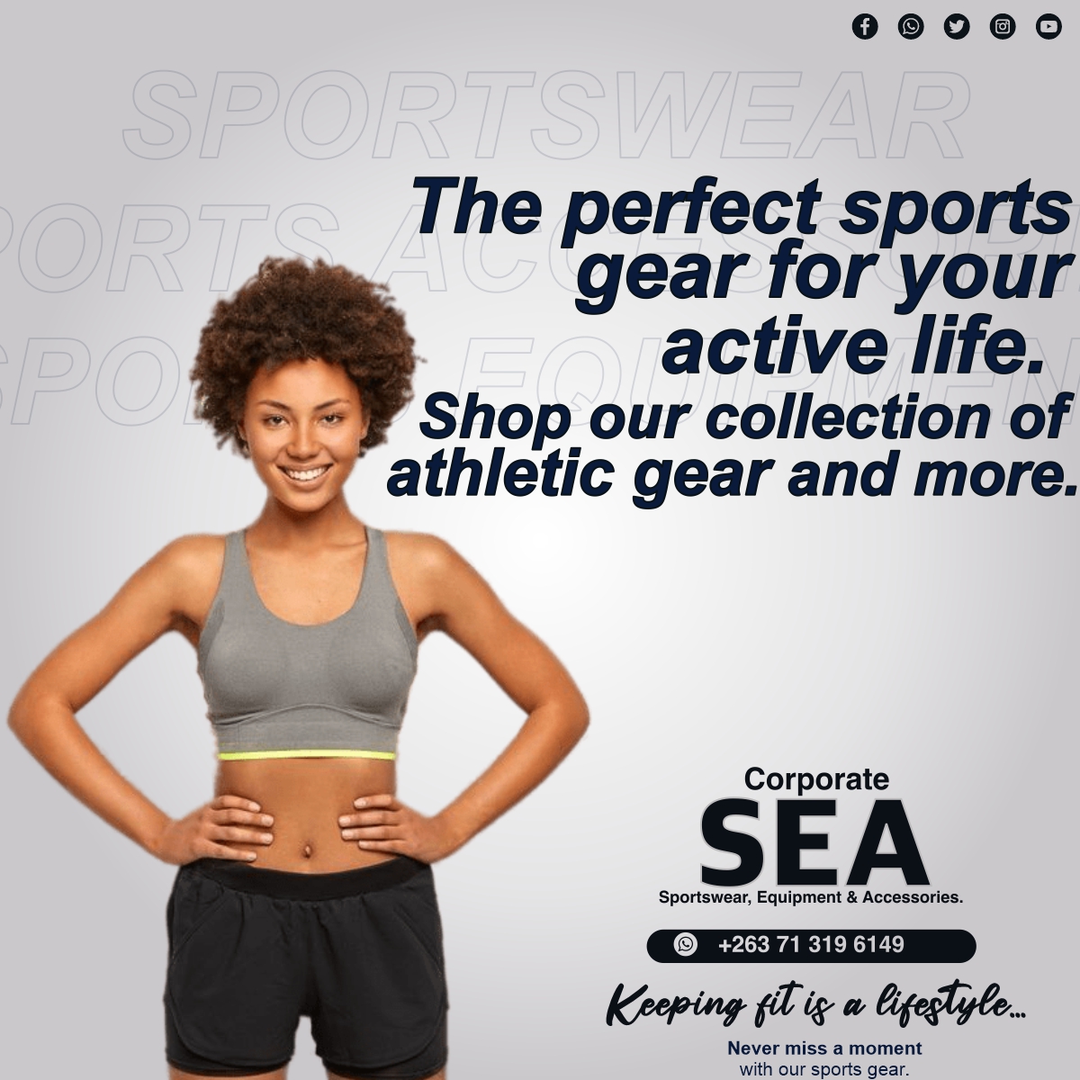 We are Elmala Sports, your number corporate sportswear, sports equipment, and accessories supplier.
 The perfect sports gear for your active life. Shop our collection of athletic gear and more.
 #sportskit #buylocal #sportsaccessories #sportwearstore #harare #sportequipment