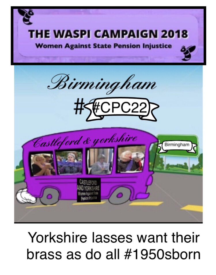 WaspiCastleford's tweet photo. #CPC2022 #1950sbornwomen #1995legislatuon increased #Starepensionage ! But no individual letters in 1995 #goalpostchanges … ombudsman found #Maladministration at stage 1 , waiting for findings of stage2 & beyond #Compensationreminder #Notgoingaway #1950sborn #waspicampaign2018 https://t.co/HFxy0rfHKE