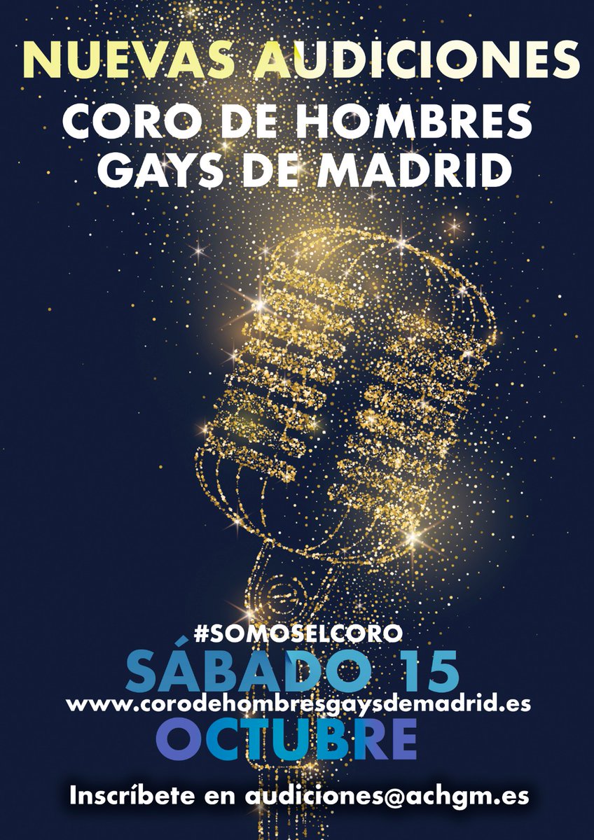 raelmolina's tweet photo. ¡Comienzan las audiciones para @CHGM_ ! Este año además con un gran aniversario: 10 temporada

¿Te vienes? https://t.co/U2GsF4mwOJ
