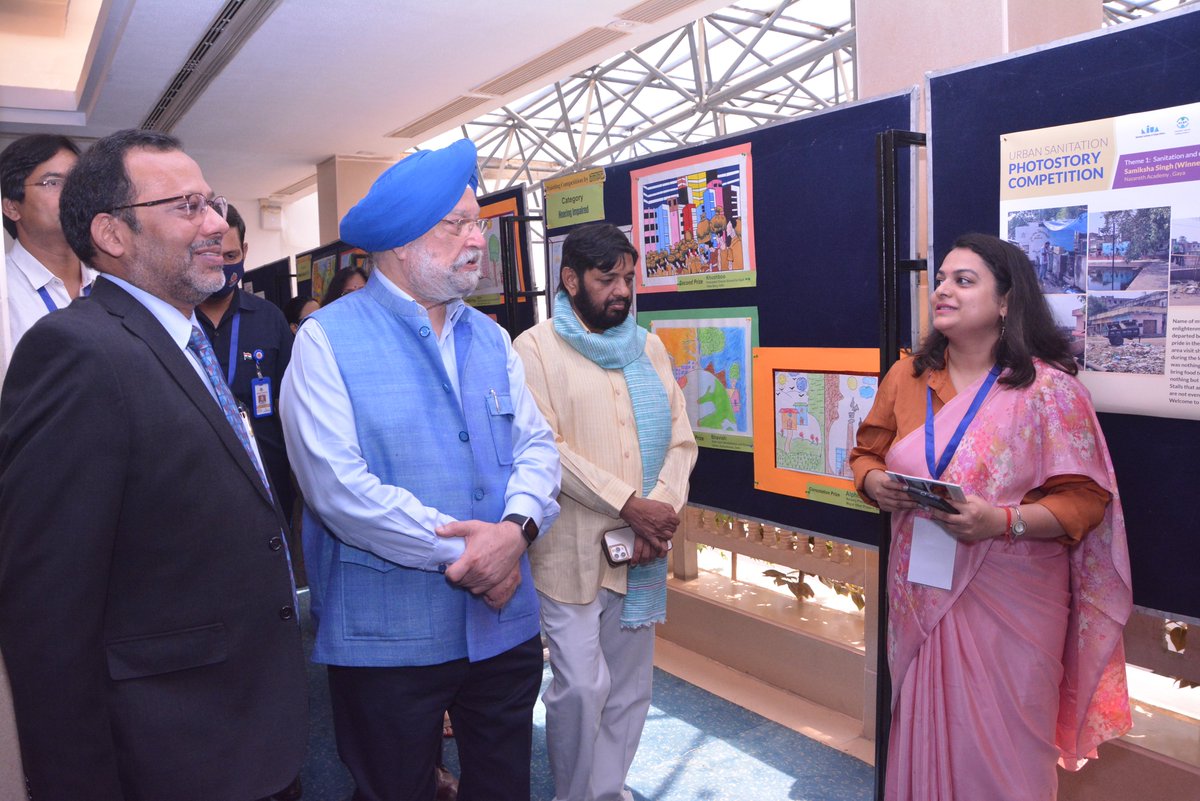 NIUA_India's tweet photo. #Urban #Sanitation #PhotostoryExhibition on #WorldHabitatDay!
@NIUA_India's #SCBP team orchestrated an Urban Sanitation Photo Story Competition to raise awareness on sanitation scenario in urban India amongst the youth of the nation. https://t.co/xEiqYVmnZz