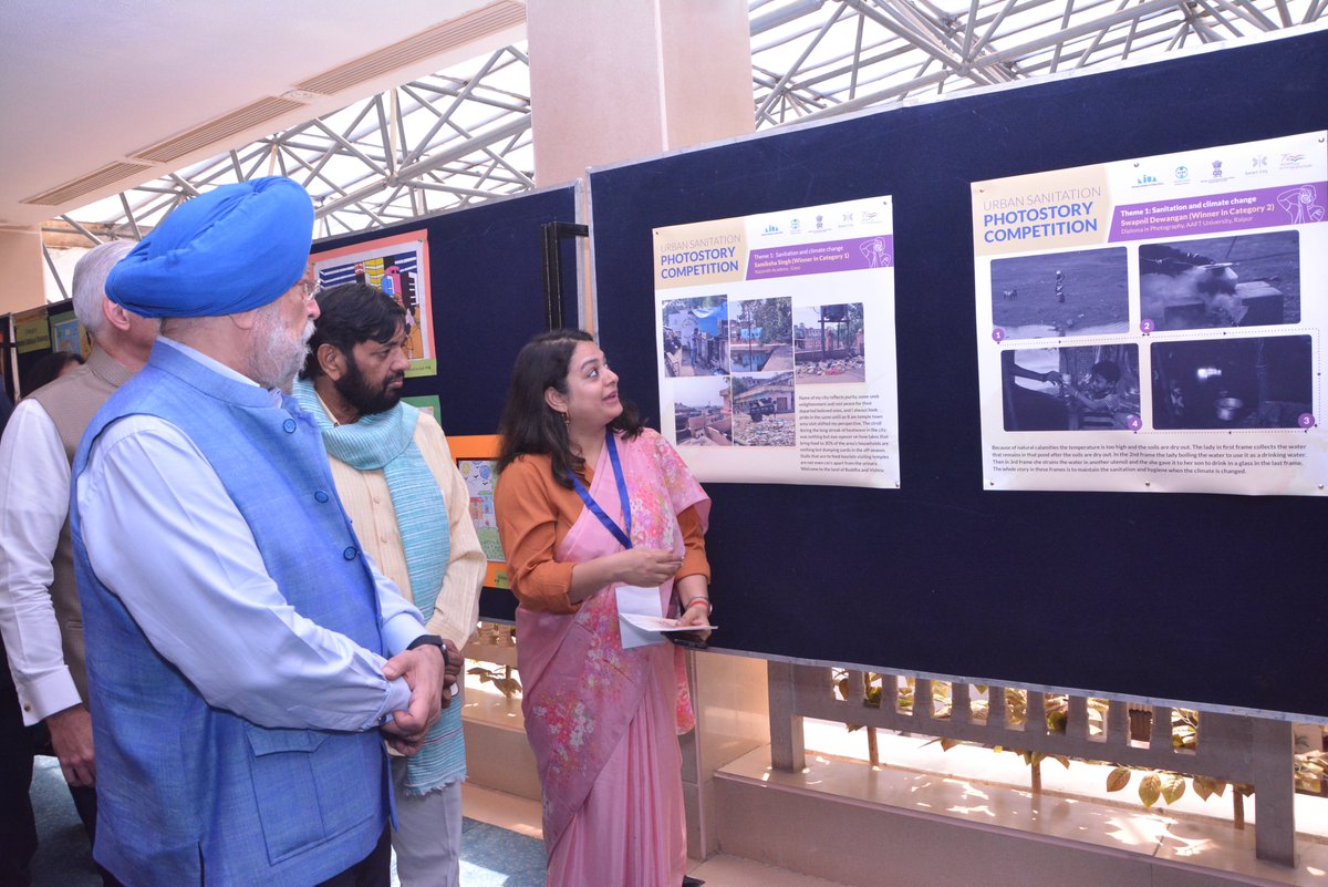 NIUA_India's tweet photo. #Urban #Sanitation #PhotostoryExhibition on #WorldHabitatDay!
@NIUA_India's #SCBP team orchestrated an Urban Sanitation Photo Story Competition to raise awareness on sanitation scenario in urban India amongst the youth of the nation. https://t.co/xEiqYVmnZz
