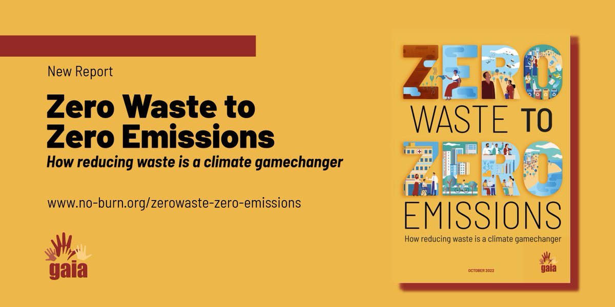 By going #zerowaste, the waste sector can cut 1.4 bn tonnes of GHG emission (= emission from 300 million cars)!

Learn more from <a href="/GAIAnoburn/">GAIA -Global Alliance for Incinerator Alternatives</a>’s #newreport on waste and climate 👇 
no-burn.org/zerowaste-zero…

#ZeroWasteZeroEmissions #ClimateAction #ClimateGameChanger #GoForZeroWaste