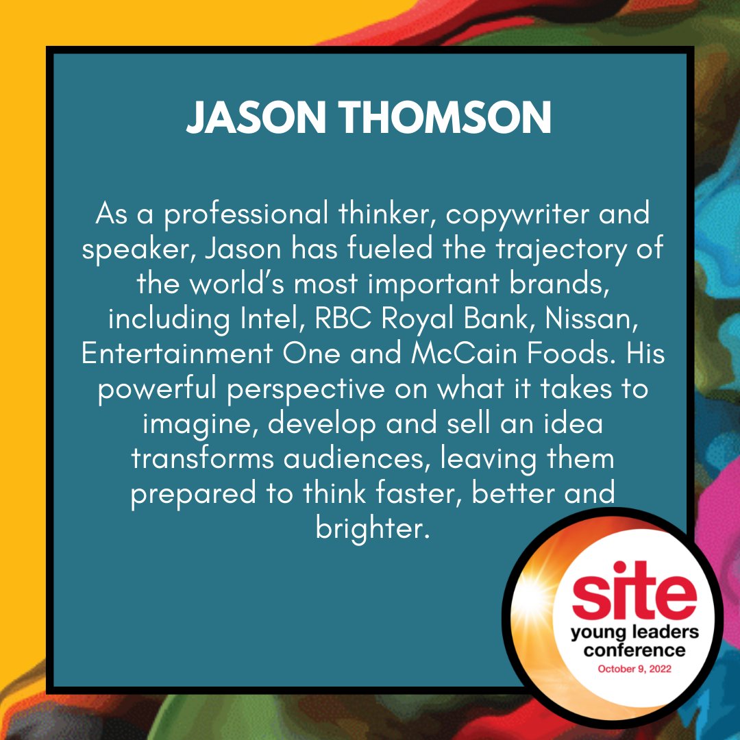 We are excited to share that Jason Thomson will be one of our keynote speakers at this year’s SITE Young Leaders Conference!
Registration remains open!
.
.
.
.
SITE Young Leaders Conference | Las Vegas | October 9, 2022
#siteyl #siteylc2022 #siteunite #roadtovegas <a href="/siteglobal/">SITE</a>