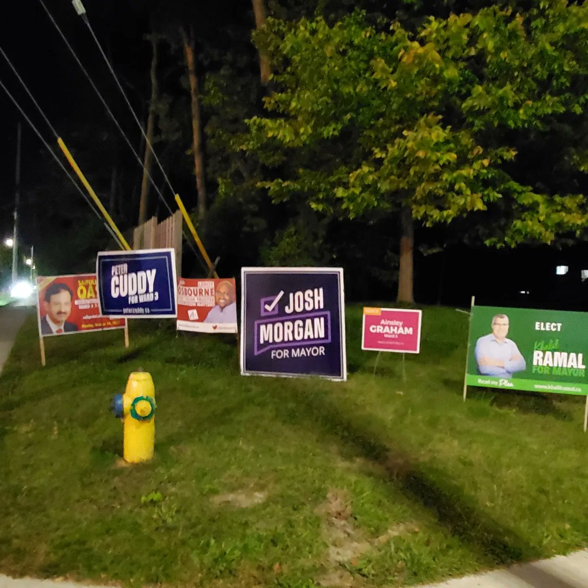 losbourn2's tweet photo. Attention fellow sign crews. My team and I got you covered tonight at Cheapside & Sandford.
Thanks @voteainsley for the heads up.
#InThisTogether #CandidateLife https://t.co/JNp7DfUCpX
