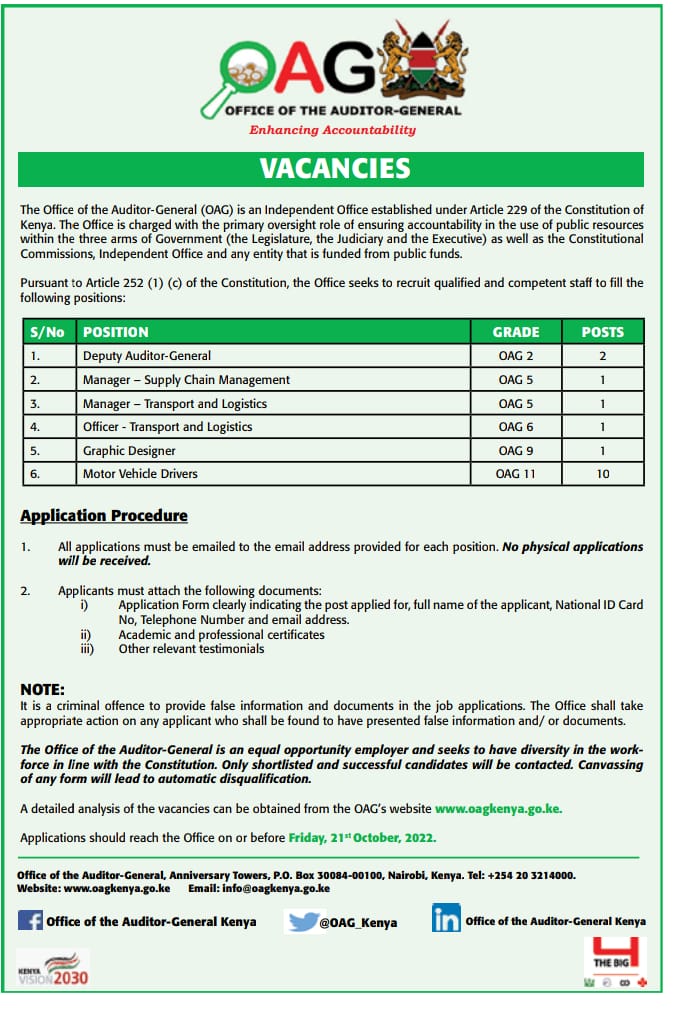 Kenya on Twitter "We are hiring. Click the link for