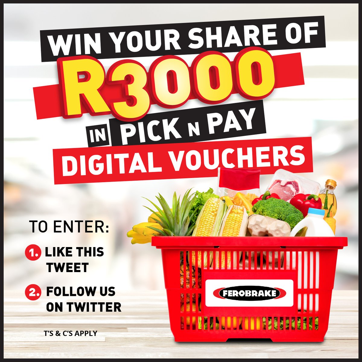 Here we go again! Stand a chance to WIN your share of R3000 in Pick n Pay Digital VOUCHERS 🥑 TO ENTER simply follow the easy steps. Winner will be announced on 14 October 2022. T's and C's apply. #motus #PicknPay