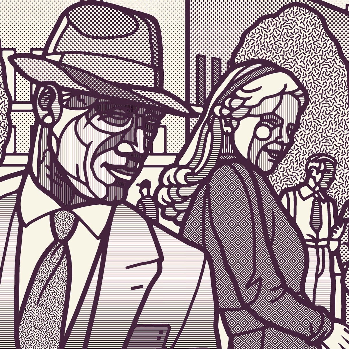 creativecloud's tweet photo. Slip into the 1930s with this Frieze-style line drawing of Central Oslo and other intricate illustrations from Børge Bredenbekk: https://t.co/7OgQ8eQkbl https://t.co/LSyFVMY2yz
