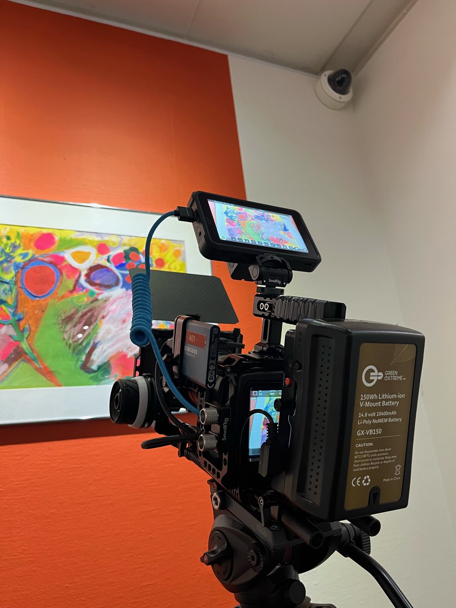 FVSPurdue's tweet photo. Take a peek behind the scenes as Orion DeWitt (@OrionDewitt) shoots a spotlight video for The Art Museum of Greater Lafayette (@lafayette_art) as a part of FVS 442! #FVSPurdue #FVSBoilers @PurdueLibArts @PurdueSis https://t.co/eaHKF1OOdV