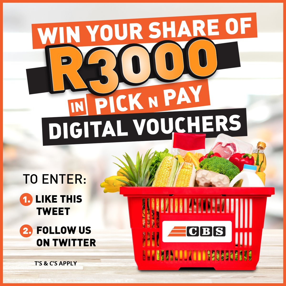 CbsClutch's tweet photo. Here we go again!
Stand a chance to WIN your share of R3000 in Pick n Pay Digital VOUCHERS 🥑
TO ENTER simply follow the easy steps.
Winner will be announced on 14 October 2022.
T's and C's apply.
#motus #PicknPay https://t.co/89IuWcYsxd