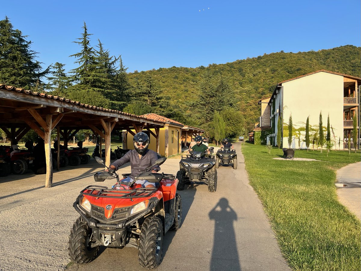 strategyandME's tweet photo. This team got creative, and with the support of leadership, they traveled to Georgia for a week where they got the chance to work together but also reconnect over various activities like playing sports, riding ATVs, exploring a Georgian jungle and more! #LifeatStrategyAnd https://t.co/wZGkNIuM6z