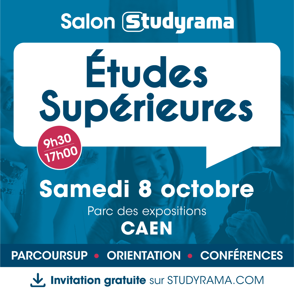 IUTGON's tweet photo. #Salon 

🗓️Ce samedi 8 octobre, retrouvez-nous au salon @studyrama 

Nous aurons grand plaisir d'échanger avec vous et de répondre à vos questions. 

https://t.co/5Py6KOmRpb https://t.co/u0DkyuCbw7