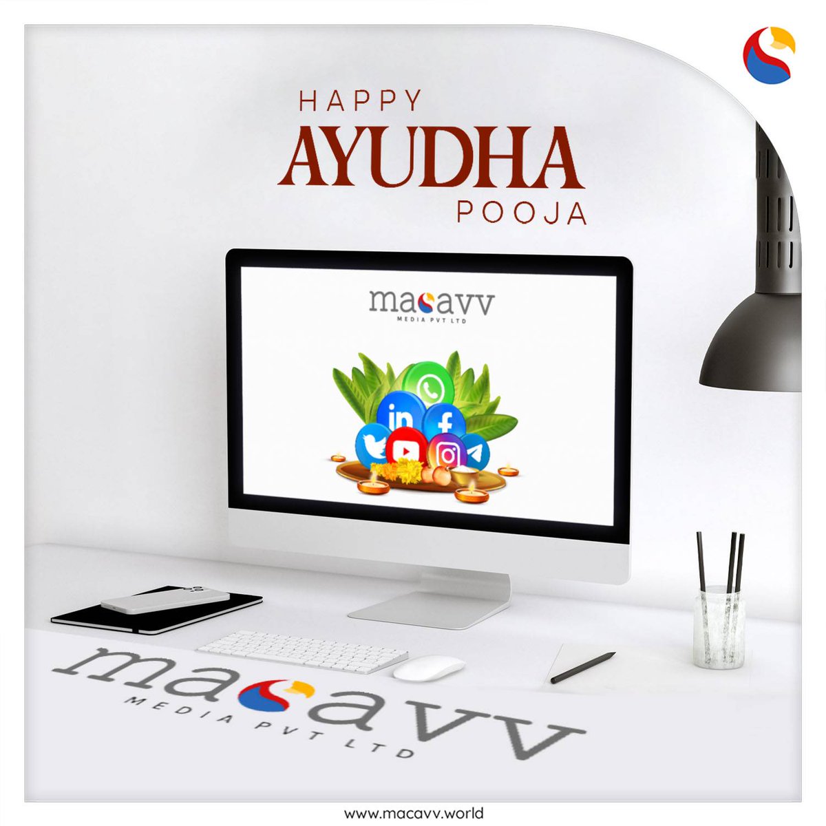 May the Goddesses Saraswati and Durga bless you with good health and prosperity. Let the Dushhera festival light our minds with positive thoughts and wishes for Saraswati Pooja, Ayudha Pooja, and Durga Pooja to all.

#AyudhaPooja #Vijayadashami #AyudhaPuja #SaraswatiPuja